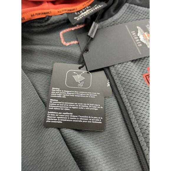 Harley-Davidson Men's Performance Wicking Colorblocked Hoodie Size Small nWT - Picture 10 of 10